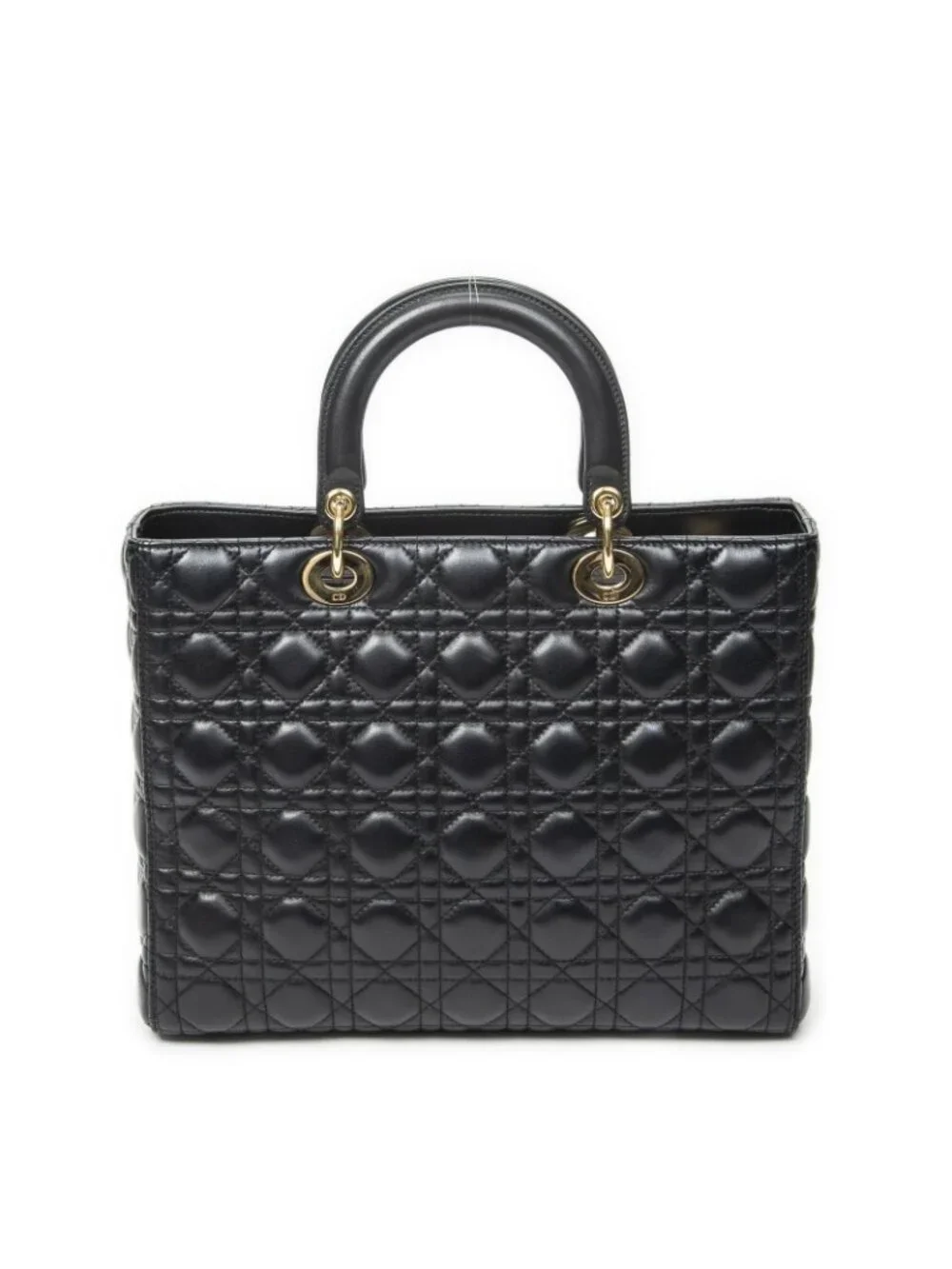 Dior Large Lady Dior Zip Black Canada Lambskin Leather Handbag - Picture 5 of 10